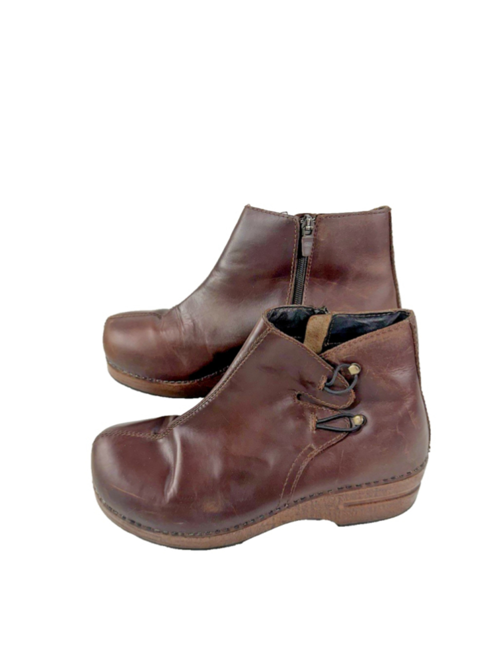 DANSKO Full Grain Leather Ankle Boots Womens Size EU 41 Brown